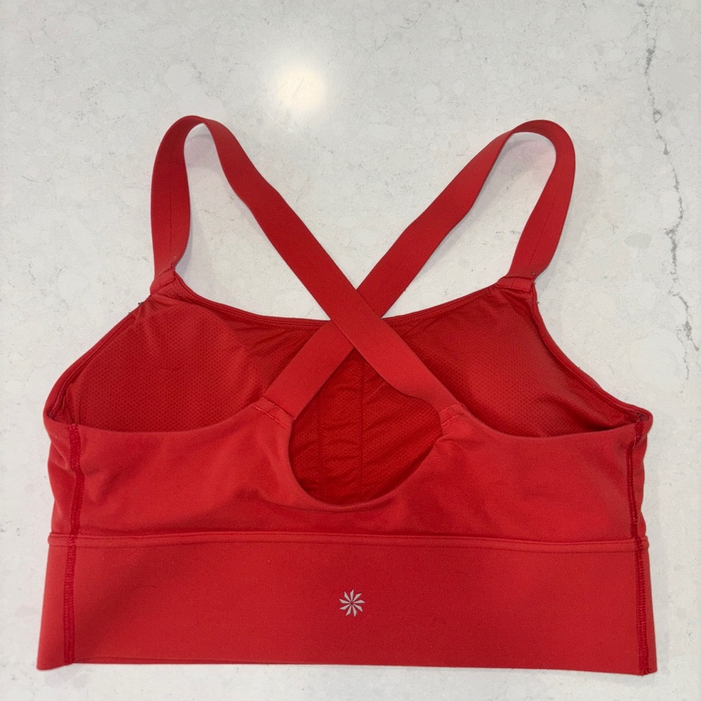Athleta Warrior longline bra D-DD Size M